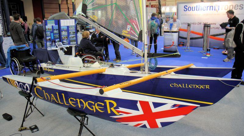 Challenger trimaran at the RYA Suzuki Dinghy Show photo copyright Mark Jardine / YachtsandYachting.com taken at RYA Dinghy Show and featuring the Challenger class
