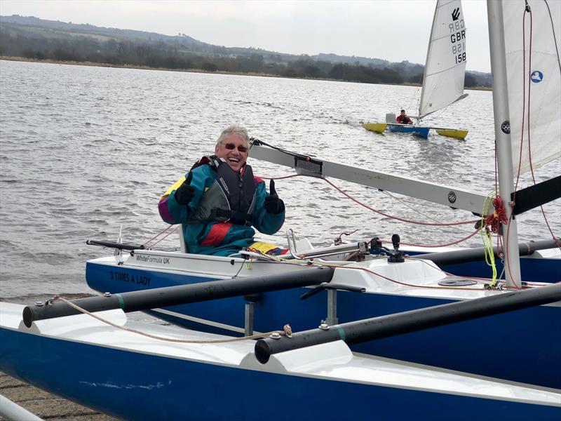 Stephen Laycock, Silver winner in the Sailability Scotland Challenger Travellers at Castle Semple photo copyright Richard Toulson taken at Castle Semple Sailing Club and featuring the Challenger class