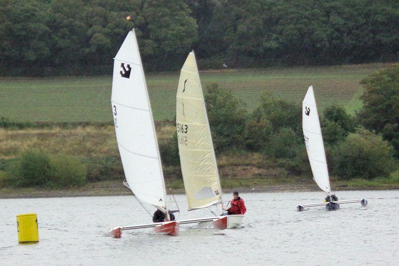 Challengers at the Ogston open meeting photo copyright Marion Edwards taken at Ogston Sailing Club and featuring the Challenger class