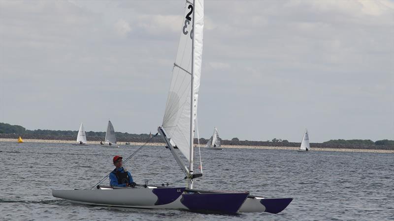 Challengers at the RYA Multiclass Regatta - Rutland in 2022 photo copyright Tony Mayhew taken at Rutland Sailing Club and featuring the Challenger class