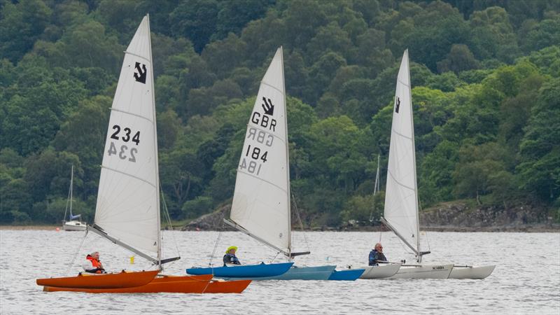 Sailability Scotland's Challenger Travellers at Loch Earn photo copyright Stephen Phillips taken at Loch Earn Sailing Club and featuring the Challenger class