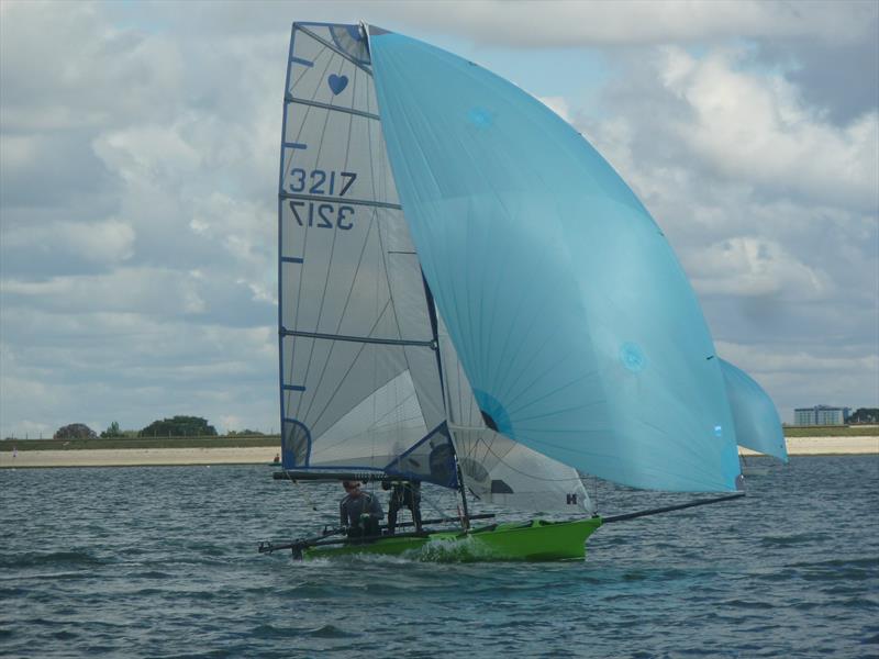 Green Bananas finishes 3rd in the Queen Mary Cherub Open photo copyright UKCCA taken at Queen Mary Sailing Club and featuring the Cherub class