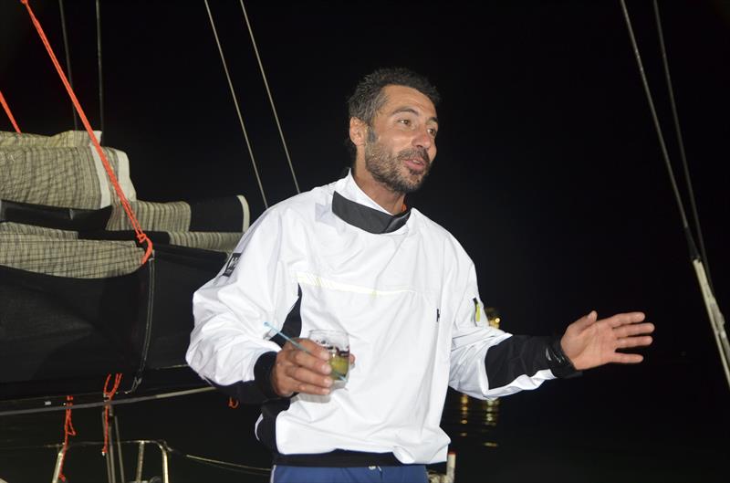 Giancarlo Pedote crosses Route du Rhum-Destination Guadeloupe finish line in 10th place photo copyright RDR taken at  and featuring the Class 40 class