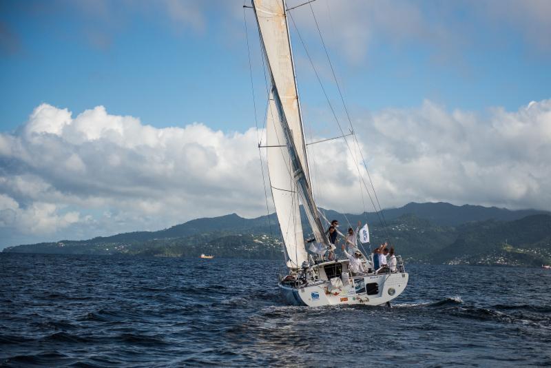 Marc Lepesqueux's Sensation Class 40 arrives in Grenada to end the RORC Transatlantic Race photo copyright Arthur Daniel & Orlando K Romain / RORC taken at  and featuring the Class 40 class