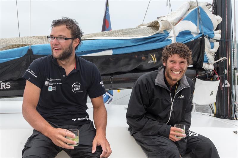 Class 40 SNBSM Espoir Competition, Valentin Lemarchand & Arthur Hubert, 8th place during in Transat Jacques Vabre photo copyright Jean Marie Liot / DPPI / TJV2015 taken at  and featuring the Class 40 class