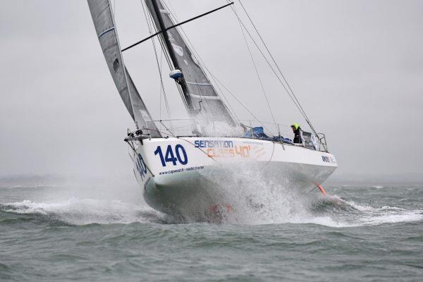 Sensation during the Normandy Channel Race 2017 photo copyright Jean-Marie Liot taken at  and featuring the Class 40 class