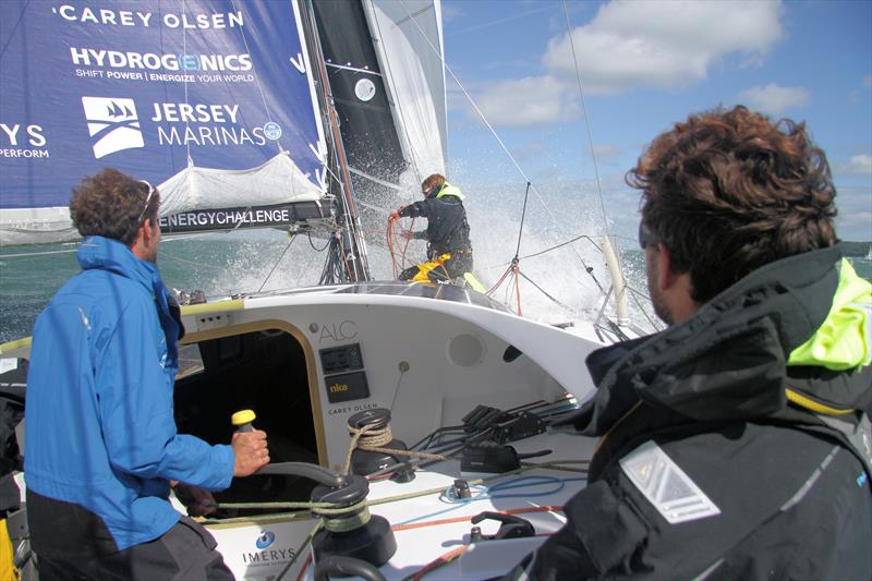 Phil Sharp's Race Team on the Class40 Imerys ahead of the Rolex Fastnet Race photo copyright Mark Jardine / YachtsandYachting.com taken at Royal Ocean Racing Club and featuring the Class 40 class