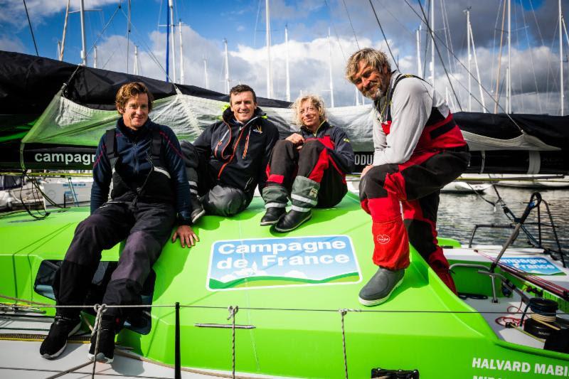 3rd overall in Class40 Campagne de France, Ronan De Kersauson, Remi Aubrun, Miranda Merron and Halvard Mabire in the Rolex Fastnet Race photo copyright ELWJ Photography / RORC taken at Royal Ocean Racing Club and featuring the Class 40 class