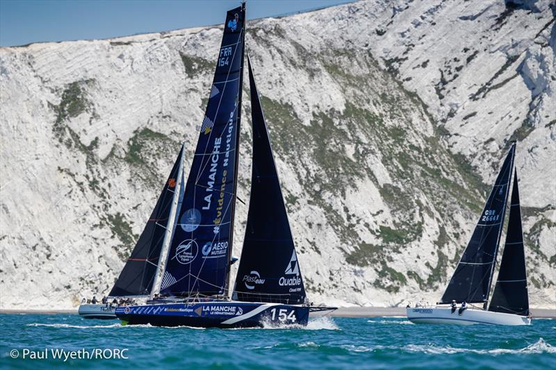 La Manche, FRA 154, Class 40 during the 2021 Cowes-Dinard-St Malo Race - photo © Paul Wyeth / RORC
