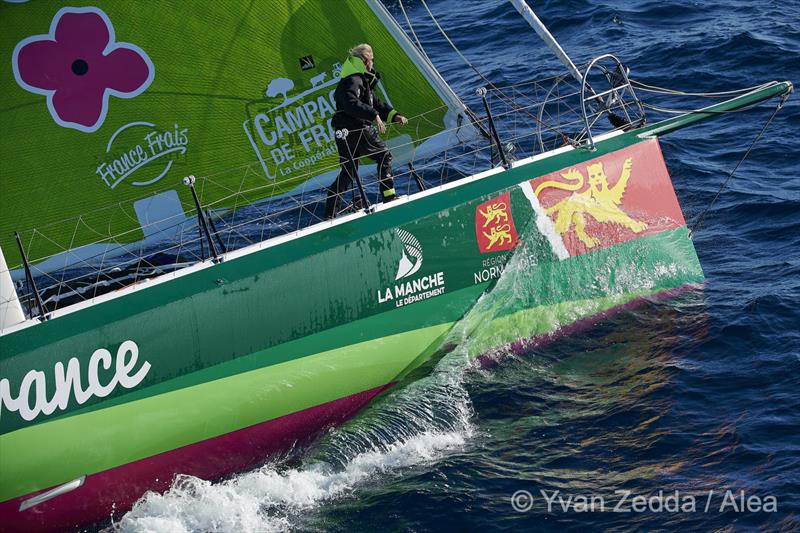 Following her successful Vendee Globe, Miranda Merron will race on ace on board Kite, the Mach 40.3 being campaigned by UK-based American Greg Leonard and his 17-year-old son Hannes photo copyright Yvan Zedda / Alea taken at Royal Ocean Racing Club and featuring the Class 40 class