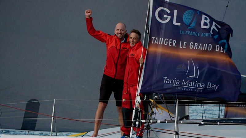 Craig Horsfield and Oliver Bond aboard Amhas took line honours in Mauritius photo copyright Globe40 taken at  and featuring the Class 40 class