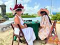 Cream teas were served in the afternoon by colourfully dressed ladies at the Admiral's Inn, with proceeds going to the local hospice - Antigua Classic Yacht Regatta © Jan Hein