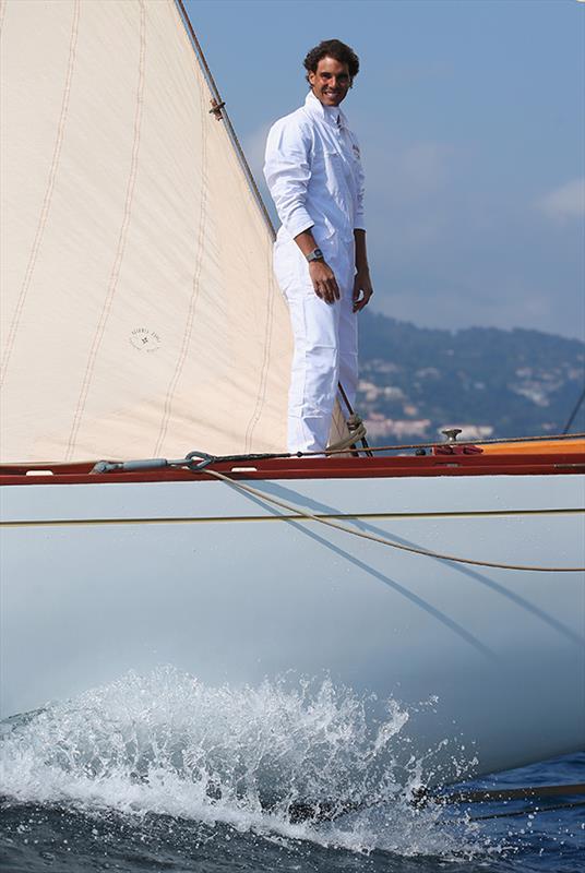 Rafael Nadal sails the classic yacht Tuiga photo copyright Julian Finney / Getty Images taken at Yacht Club de Monaco and featuring the Classic Yachts class