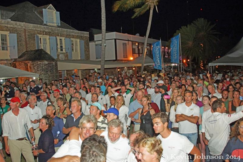 Prize Giving ceremony at the Antigua Classic Yacht Regatta photo copyright Kevin Johnson taken at Antigua Yacht Club and featuring the Classic Yachts class