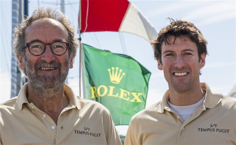 Father and son duo, Rob and Tom Humphries, sailed onboard Erbil Arkin's Tempus Fugit at the New York Yacht Club 160th Annual Regatta presented by Rolex - photo © Daniel Forster / Rolex