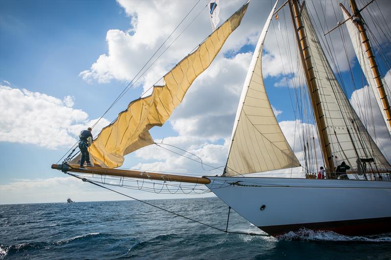 Panerai Transat Classique start in Lanzarote photo copyright James Mitchell taken at  and featuring the Classic Yachts class