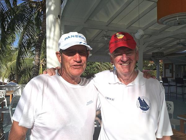 Hans Lammers (Observer) & Don Ward (Skipper) Frolic at the Antigua Classic Yacht Regatta photo copyright Louay Habib taken at Antigua Yacht Club and featuring the Classic Yachts class