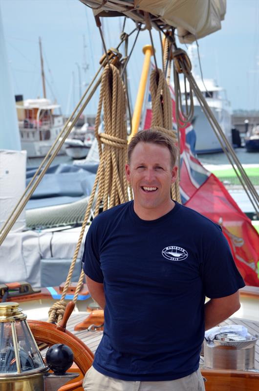 Charlie Wroe of Falmouth, GBR will skipper the 140-foot-long, twin-masted schooner Mariette of 1915 photo copyright Stuart Streuli taken at  and featuring the Classic Yachts class