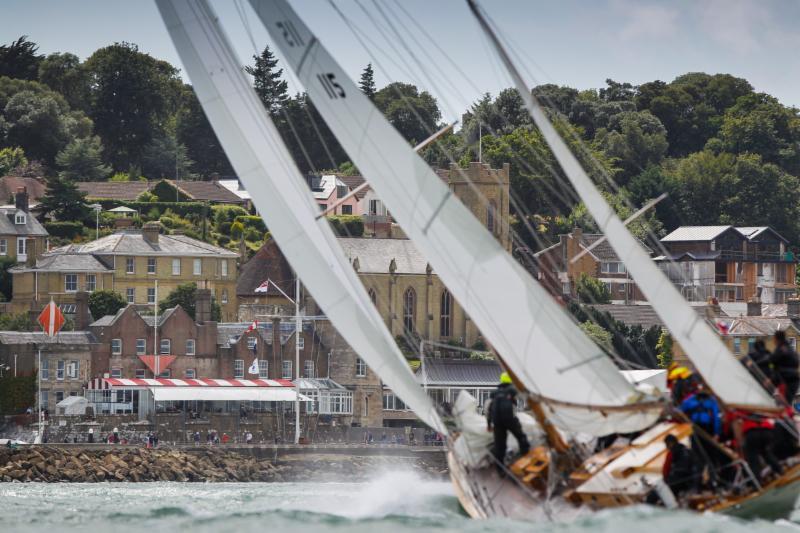 Christopher Spray's 81 year old classic yawl Stormy Weather on Day 2 of the RYS Bicentenary International Regatta photo copyright Paul Wyeth / www.pwpictures.com taken at Royal Yacht Squadron and featuring the Classic Yachts class