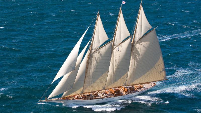The spectacular three-masted schooner Adix will compete in the RORC event for the first time and the 215ft (65m) classic will be a magnificent sight on the start line on Monday 22 February 2016 - photo © Adix / Pendennis.com