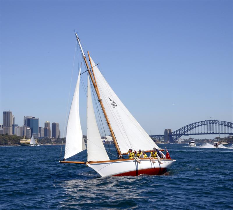 The 123 year old gafff cutter Kelpie will be among classic yachts competing in the 180th Australia Day Regatta photo copyright John Jeremy taken at Royal Sydney Yacht Squadron and featuring the Classic Yachts class