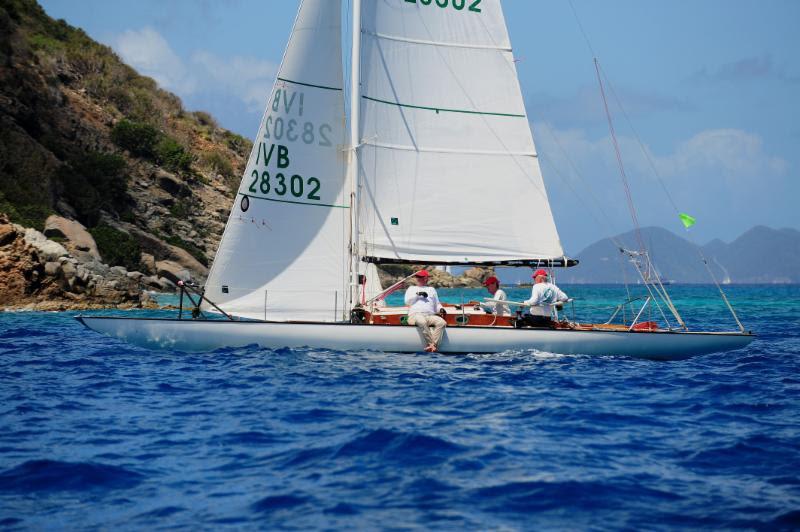Robin Tattersall's Modified 30 square metre, Diva at the BVI Spring Regatta photo copyright Todd VanSickle taken at Royal BVI Yacht Club and featuring the Classic Yachts class