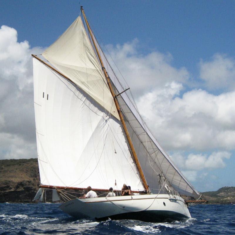 Thalia in Antigua in 2008 photo copyright Jonty Sherwill taken at Antigua Yacht Club and featuring the Classic Yachts class