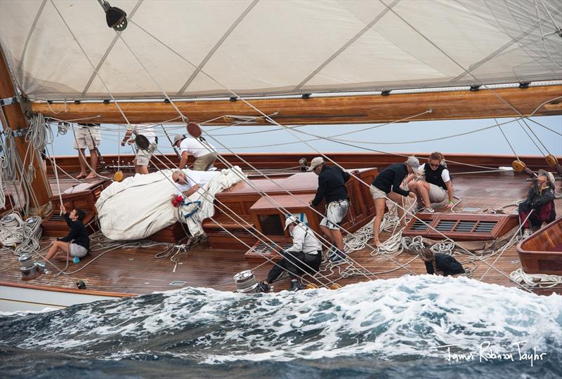 Régates Royales - Trophée Panerai at Cannes day 4 photo copyright James Robinson Taylor / www.jrtphoto.com taken at Yacht Club de Cannes and featuring the Classic Yachts class