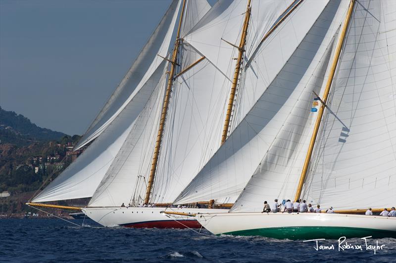 Régates Royales - Trophée Panerai at Cannes day 6 photo copyright James Robinson Taylor / www.jrtphoto.com taken at Yacht Club de Cannes and featuring the Classic Yachts class