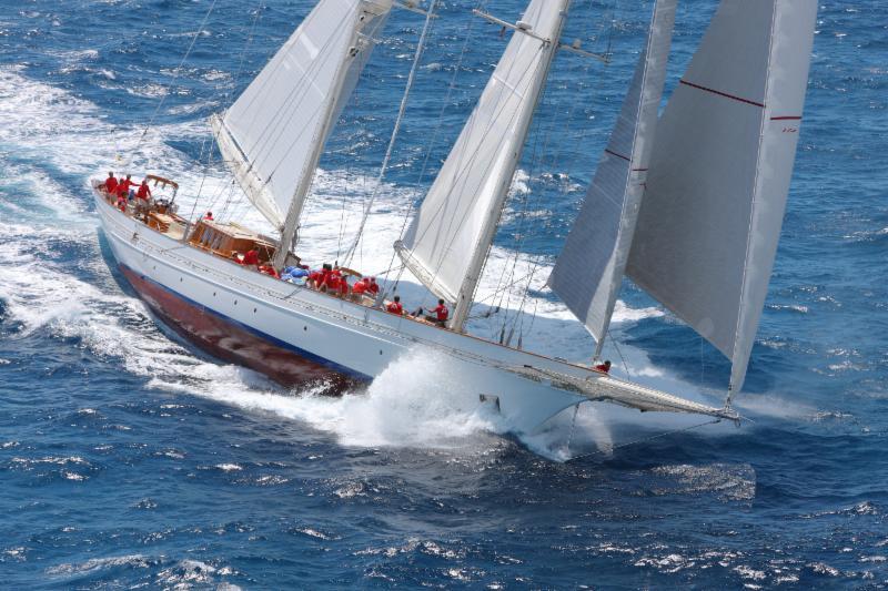 Adela, the majestic twin-masted 182ft schooner is making her way across to Antigua following a refit and will compete in the RORC Caribbean 600 for the fifth time photo copyright RORC / Tim Wright / photoaction.com taken at Royal Ocean Racing Club and featuring the Classic Yachts class
