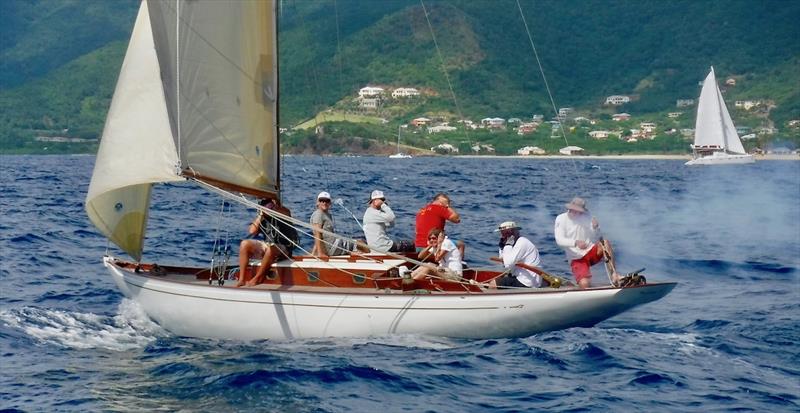 Seefalke II during the Nelson Pursuit Race photo copyright Louay Habib taken at Antigua Yacht Club and featuring the Classic Yachts class