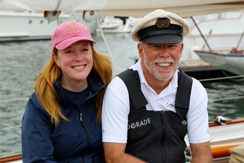 Dorade Owners Pam Rorke Levy and Matt Brooks photo copyright Jens Lange taken at  and featuring the Classic Yachts class