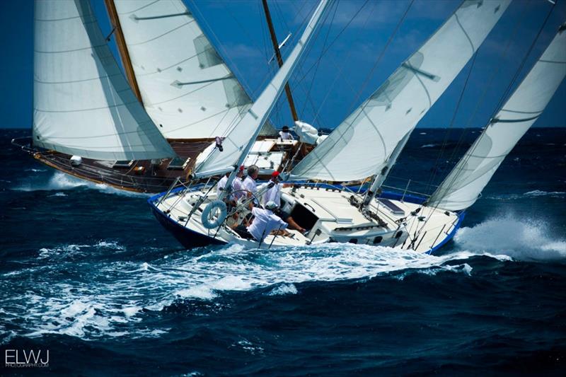 Dramatic close calls at the Antigua Classic Yacht Regatta - photo © Emma Louise Wyn Jones