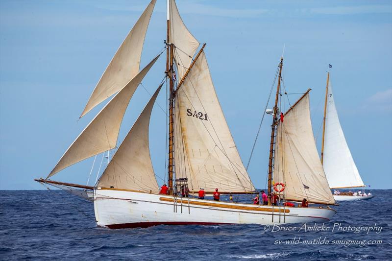 The sailing is over but not the need to party at the Antigua Classic Yacht Regatta photo copyright Bruce Amlicke Photography taken at  and featuring the Classic Yachts class