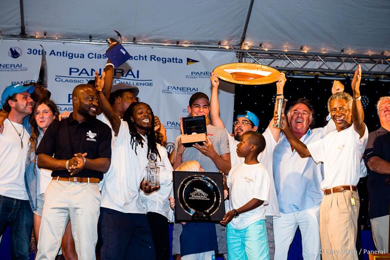79' Fife yawl Mariella won the Mount Gay Rum Trophy and coveted Panerai watch at the Antigua Classic Yacht Regatta photo copyright Cory Silken / Panerai taken at  and featuring the Classic Yachts class