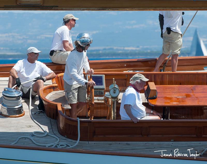 Speedracer on Cambria on day 4 at Panerai Classic Yachts Challenge at Argentario Sailing Week photo copyright James Robinson Taylor / www.jrtphoto.com taken at Yacht Club Santo Stefano and featuring the Classic Yachts class