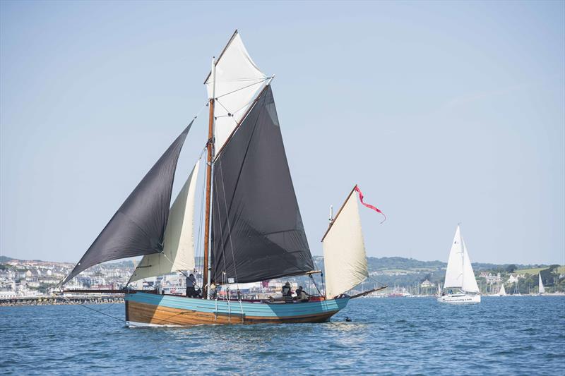 Parade of Sail and Power at the Falmouth Classics 2017 photo copyright Jacob Hutchins taken at Royal Cornwall Yacht Club and featuring the Classic Yachts class