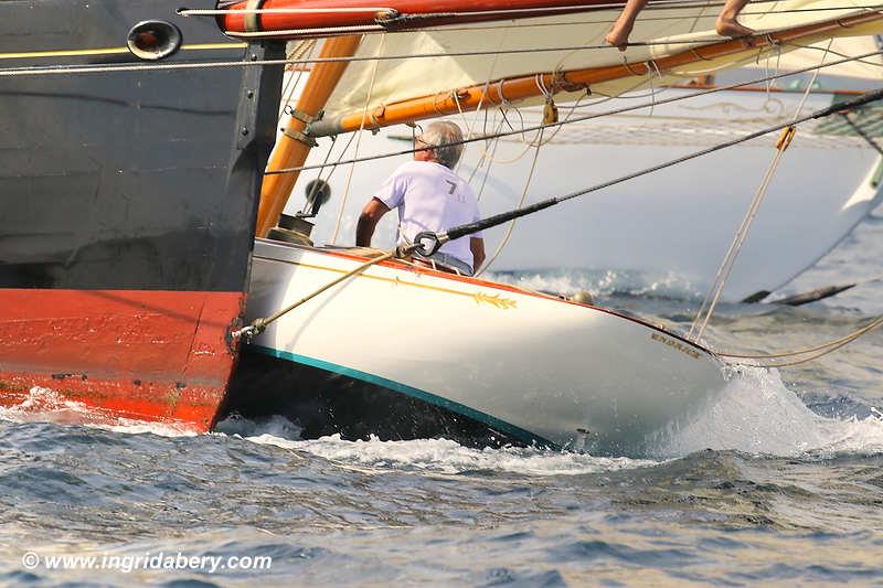 Classics Marigold (black hull) and Endrick crash at Les Voiles de Saint-Tropez 2019 - photo © Ingrid Abery / www.ingridabery.com
