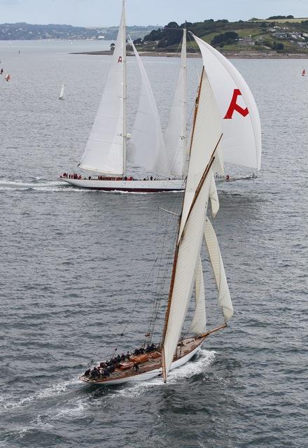 Pendennis Cup day 2 photo copyright Richard Langdon / Ocean Images taken at Royal Cornwall Yacht Club and featuring the Classic Yachts class