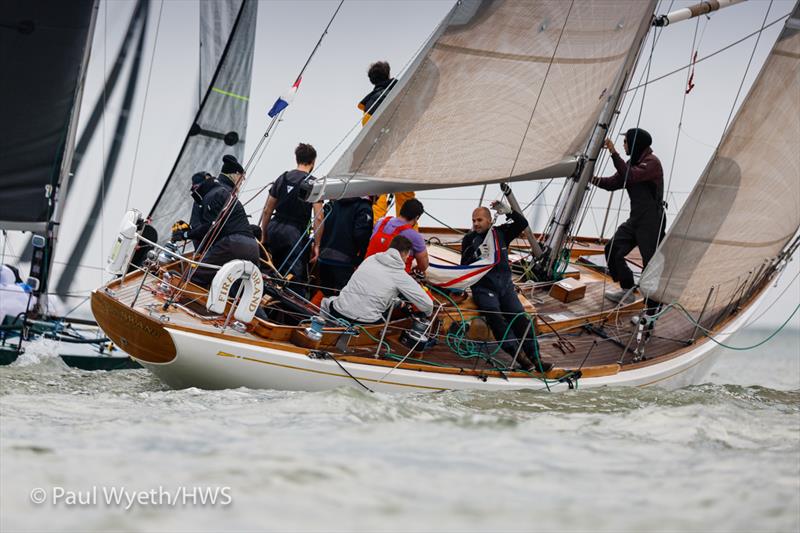Firebrand during 41st Hamble Winter Series - Week 6 photo copyright Paul Wyeth / www.pwpictures.com taken at Hamble River Sailing Club and featuring the Classic Yachts class