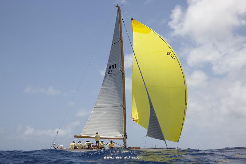 2023 Antigua Classic Yacht Regatta - Freya 40' Bill Dixon sloop won the Spirt of Tradition class photo copyright Claire Matches / www.clairematches.com taken at Antigua Yacht Club and featuring the Classic Yachts class