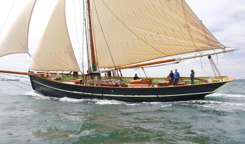 First timer in the 2024 Falmouth Classics, Pellew launched in 2020 at Newham Truro the largest pilot cutter built since 1870 photo copyright Working Sail taken at Royal Cornwall Yacht Club and featuring the Classic Yachts class