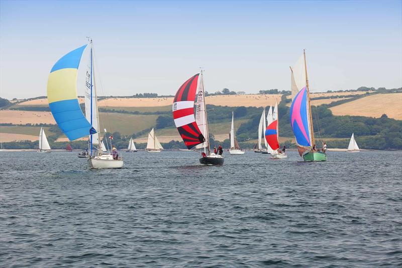 Racing at Falmouth Classics 2023 photo copyright Nigel Sharp taken at Royal Cornwall Yacht Club and featuring the Classic Yachts class