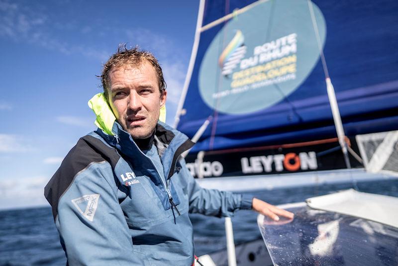 Sam Goodchild during the 12th Route du Rhum-Destination Guadeloupe start photo copyright Marin Le Roux - polaRYSE / Leyton taken at  and featuring the OCEAN50 class