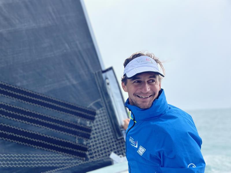 Thibaut Vauchel-Camus during the Route du Rhum - Destination Guadeloupe photo copyright Astrid van den Hove taken at  and featuring the OCEAN50 class