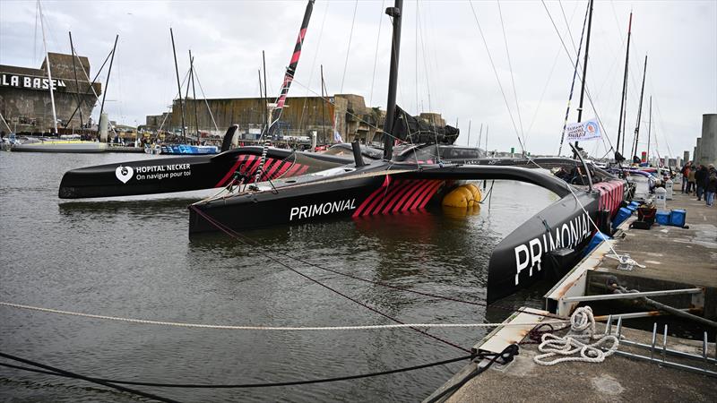  Ocean Fifty Primonial is pictured at pontoon, after arrivals of the security stage of the Transat Jacques Vabre in Lorient, France, on November 01 photo copyright Vincent Curutchet taken at Yacht Club de France and featuring the OCEAN50 class