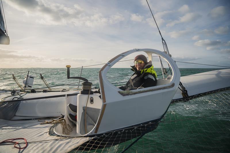 Francesca Clapcich has been named the inaugural skipper of UpWind by MerConcept, and she will serve as a spokesperson and mentor for the participating sailors photo copyright Guillaume Gatefait taken at  and featuring the OCEAN50 class