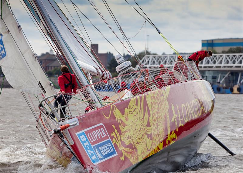 The Clipper Race 2017-18 starts from Liverpool photo copyright onEdition taken at  and featuring the Clipper 70 class