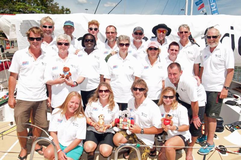 Craig and some of the Invest Africa crew during his Clipper 2013-14 Race circumnavigation - Can't forget the Yorkshire Tea! photo copyright Clipper Race taken at  and featuring the Clipper 70 class