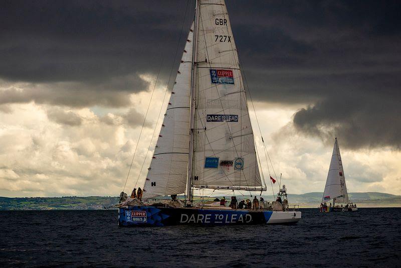 Moody skies set the tone for the final battle from Derry~Londonderry to London photo copyright Clipper Ventures taken at  and featuring the Clipper 70 class